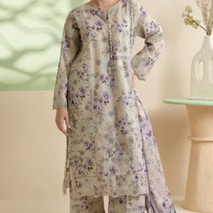 Embroidered Kurta Dupatta Trouser