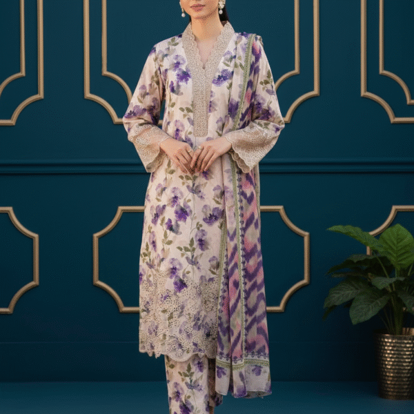 Dhanak 3-Piece Unstitched Suit