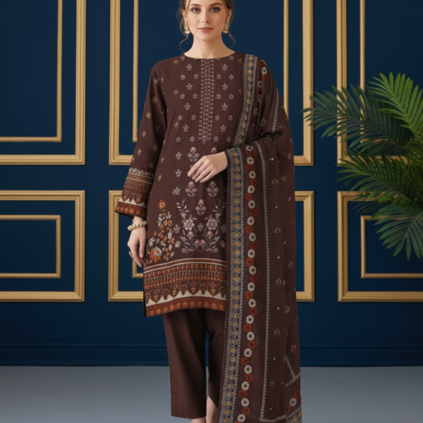 Dhanak 3-Piece Unstitched Suit