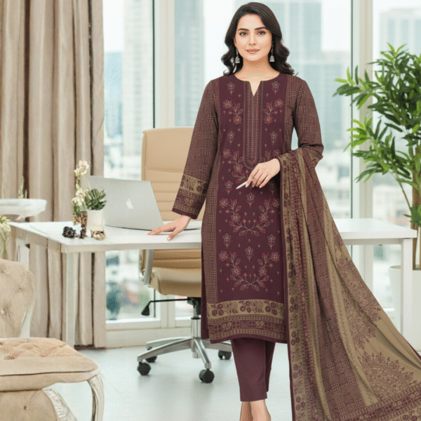 Dhanak 3-Piece Unstitched Suit